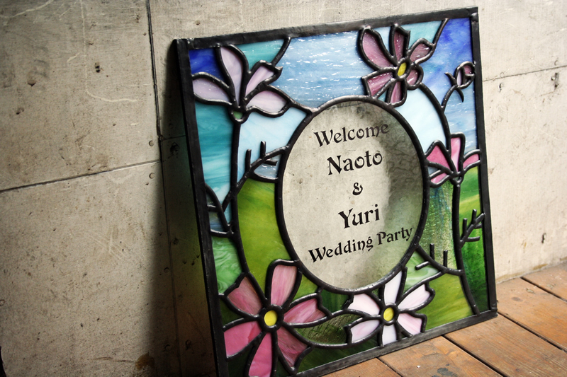 ステンドグラスウェルカムボード